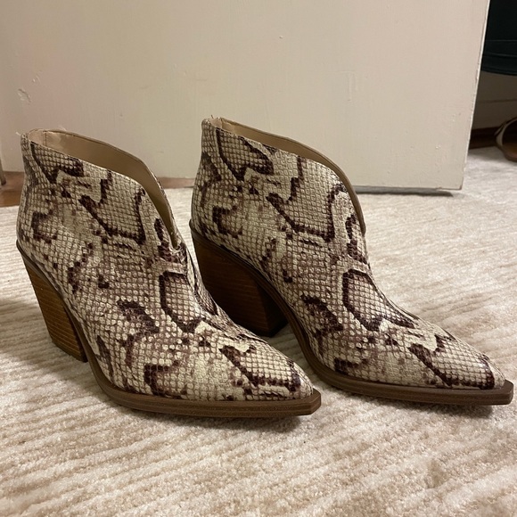 Vince Camuto Snake Ankle Booties - Picture 4 of 7
